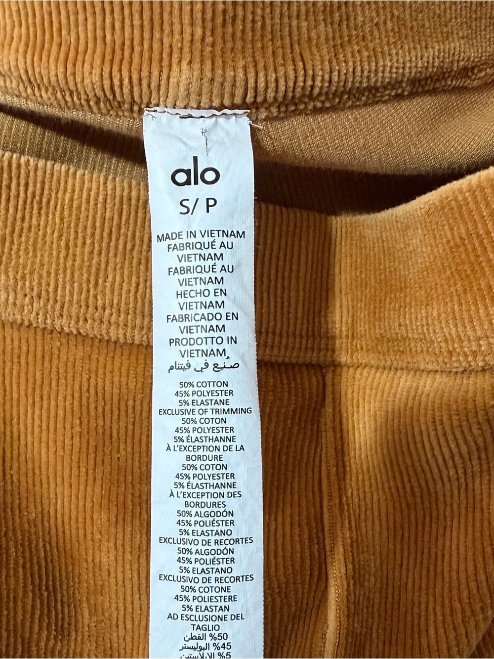 Alo Yoga Winter Break High Waist Flare Pants In Toffee Size Small
